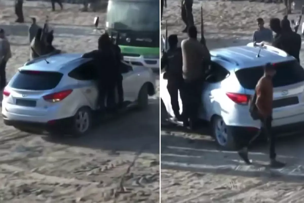 dunyanin gozu gazzede hamas 7 israilli rehineyi kizilhaca teslim etti KGG2iwhf.jpg