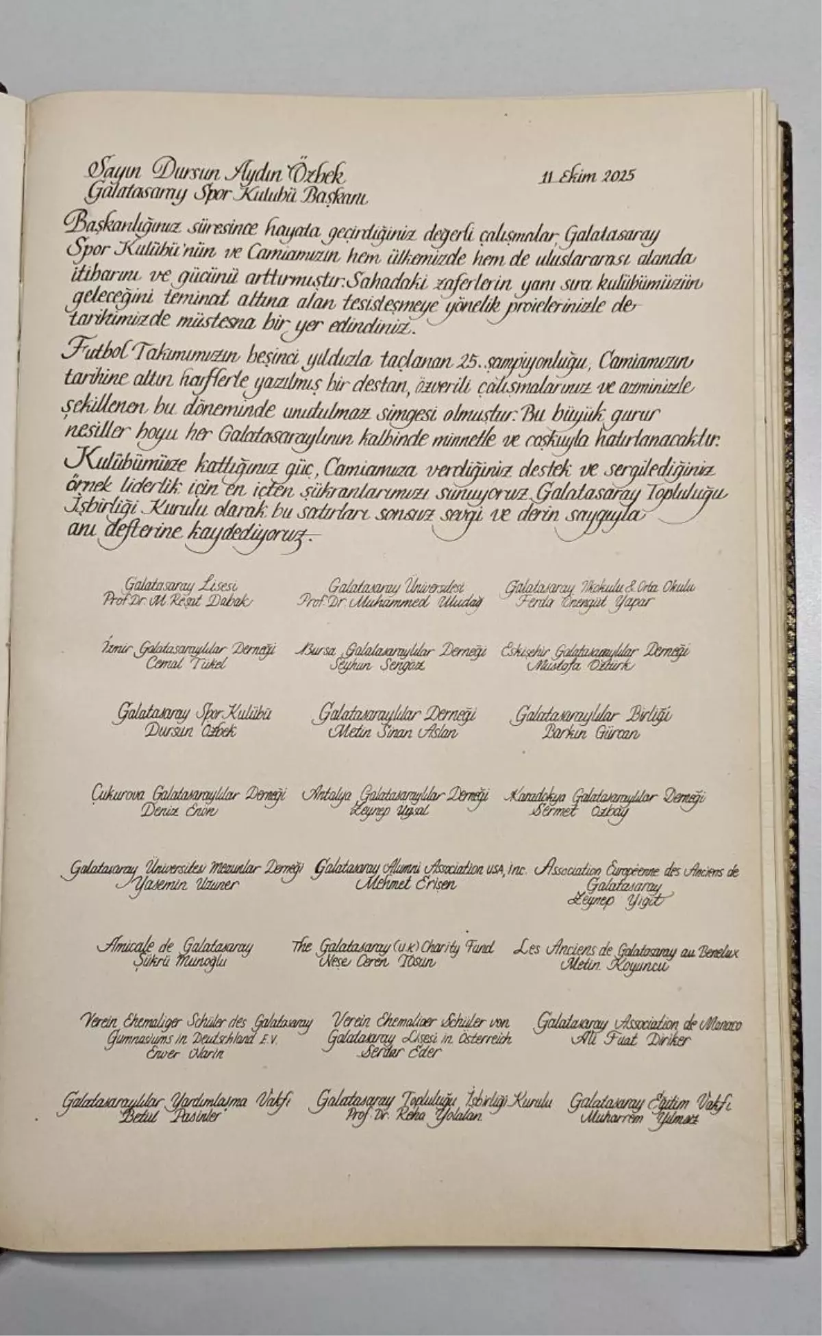 Galatasaray Lisesi’nden Başkan Özbek’e Teşekkür Yazısı galatasaray lisesinden baskan ozbeke tesekkur yazisi RhN1IgGF