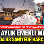 Korkunc rakamlari bir bir ortaya doktu bir aylik emekli maasi sarayda 43 saniyede harcaniyor NdeLcbnx