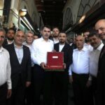 Bakan kuruma kahramanmarasta yeniden ihya edilen kapali carsinin sembolik anahtari verildi 74dbGQhT